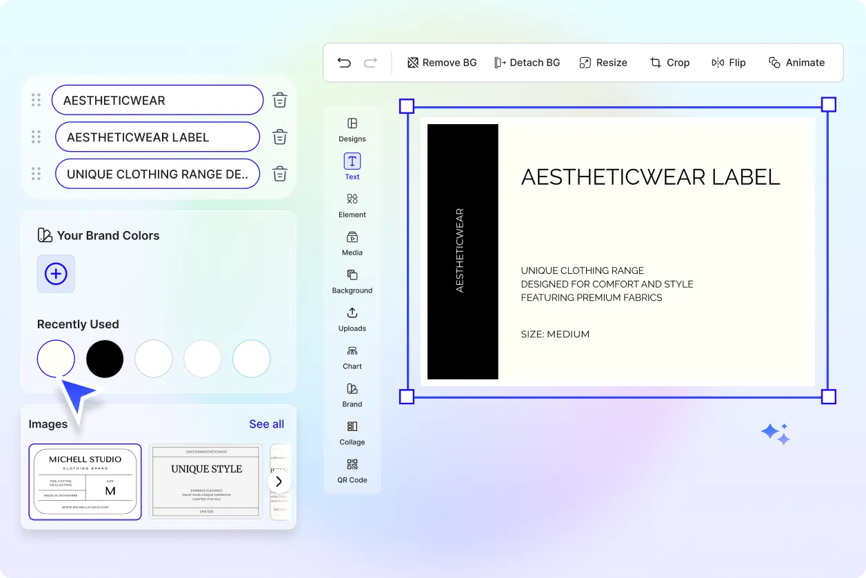 Free AI Clothing Label Generator, Free Online Label Maker